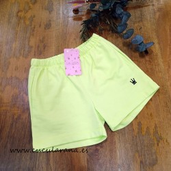 Eva Castro short niña neon