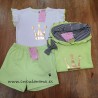 Eva Castro short niña neon