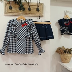 Noma Fernandez conj camisa y falda Milan