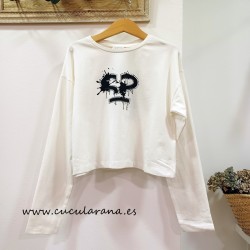 Camisata Graffiti blanco y...