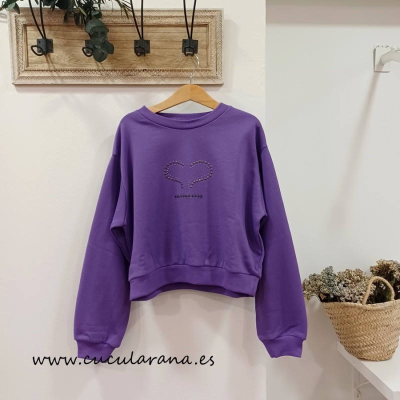 Sudadera sport morado