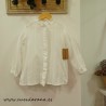 mia y lia blusa cuello volante blanca