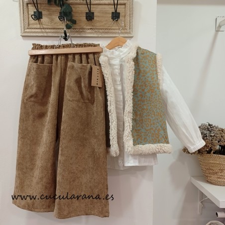 Mia Y Lia Pantalon pana camel