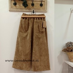 Mia Y Lia Pantalon pana camel