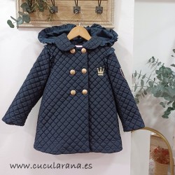 Eva castro parka azul marino