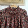 Mia y Lia blusa flores granate