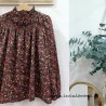 Mia y Lia blusa flores granate