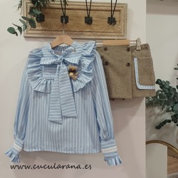 Noma Fernández  blusa y short falda venecia