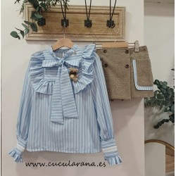 Noma Fernández  blusa y short falda venecia