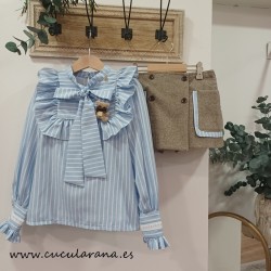 Noma Fernández  blusa y short falda venecia