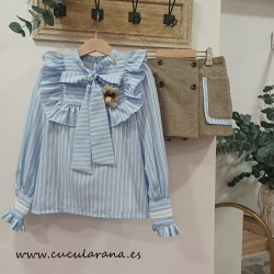 Noma Fernández  blusa y short falda venecia