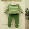 Cesar Blanco traje bebe verde