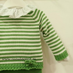 Cesar Blanco traje bebe verde