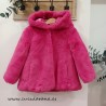 Sarabanda abrigo peluche rosa fucsia