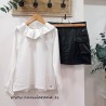 Sarabanda Blusa blanco brillo