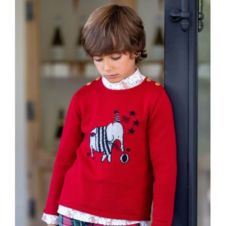 Kids chocolate jersey rojo circo