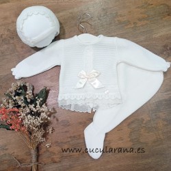 Prim Baby conjunto polaina puntilla 913