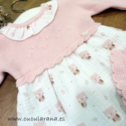 Prim baby vestido bebe lana y bambula 947