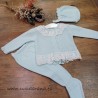 Prim baby conjunto jubón y polaina agua marina 915