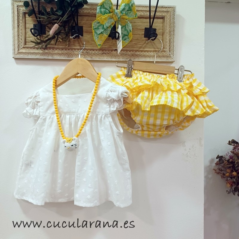 Conjunto niña braguita y blusa kittie