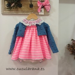 la martinica chaqueta corta niña neón