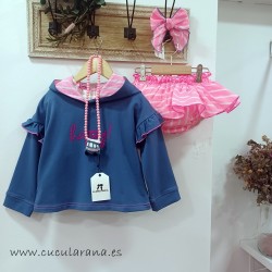 la martinica sudadera niña neón