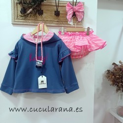 la martinica sudadera niña neón