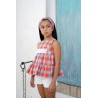 Noma Fernandez blusa y short burdeos